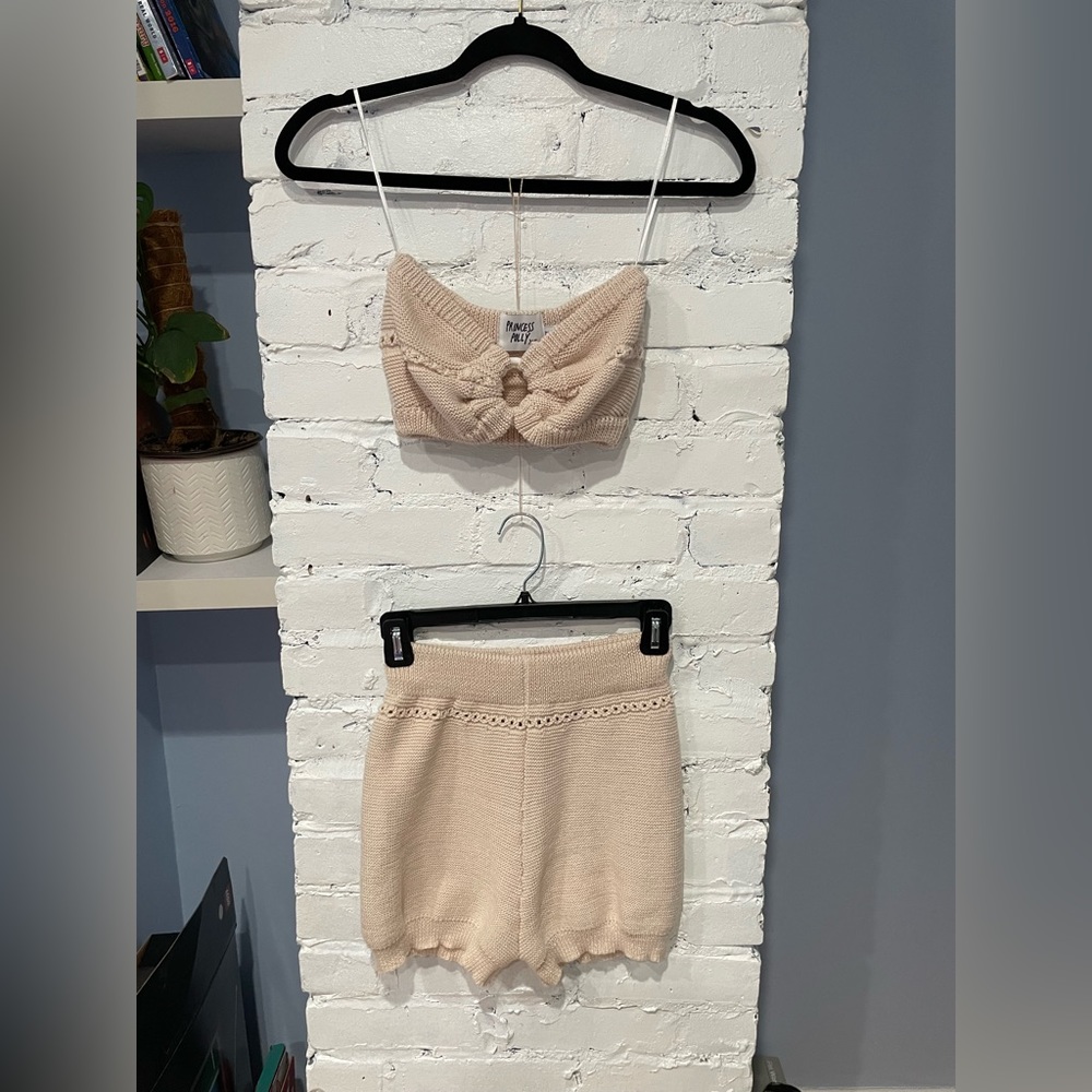 Princess‎ Polly - 2 Piece Strapless Sweater Outfit - Size XS/S